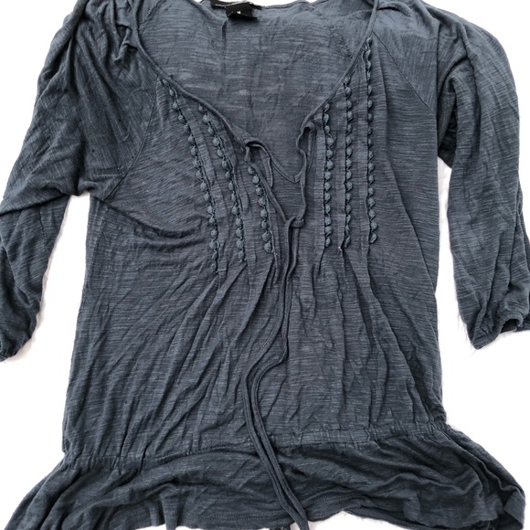 Flowy Peasant Style Top - Picture 1 of 4